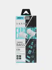 Наушники проводные высокой четкости Супер Басс Ansty Super BASS E-019 белые
