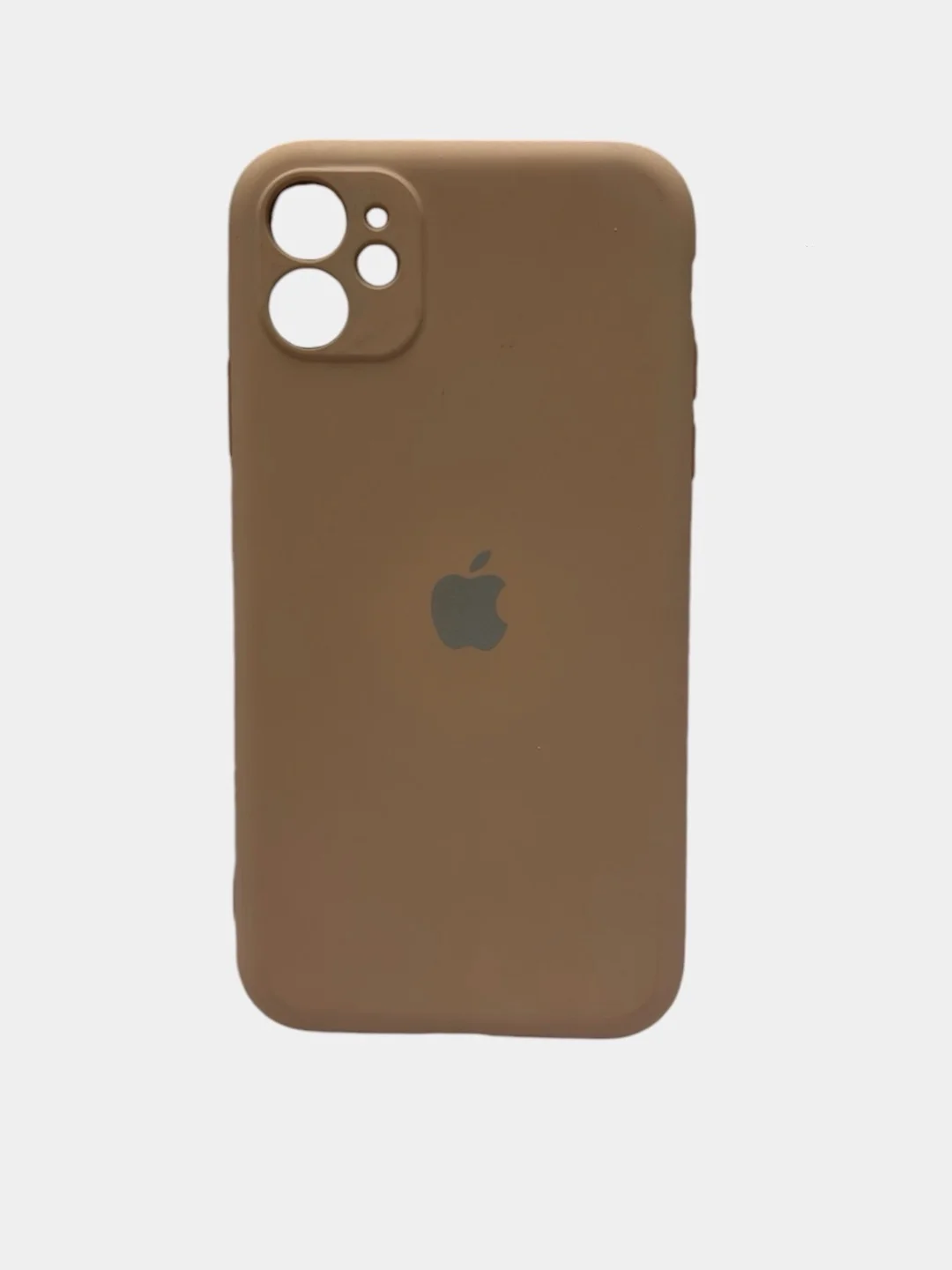 Бежевый меланж чехол Soft - Touch для iPhone 11