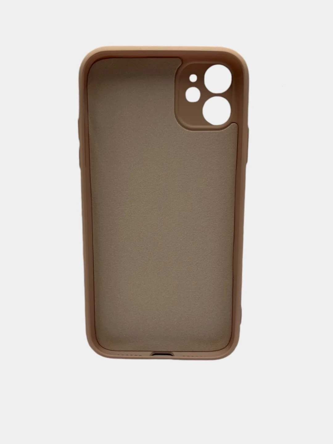 Бежевый меланж чехол Soft - Touch для iPhone 11