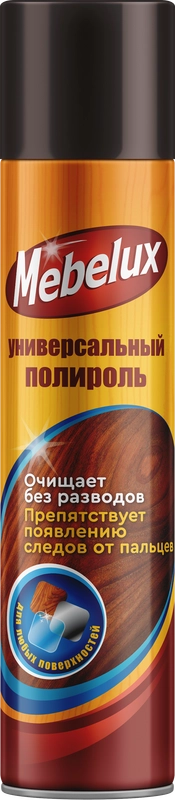 Полироль для мебели и для любых поверхностей Mebelux , 300 мл