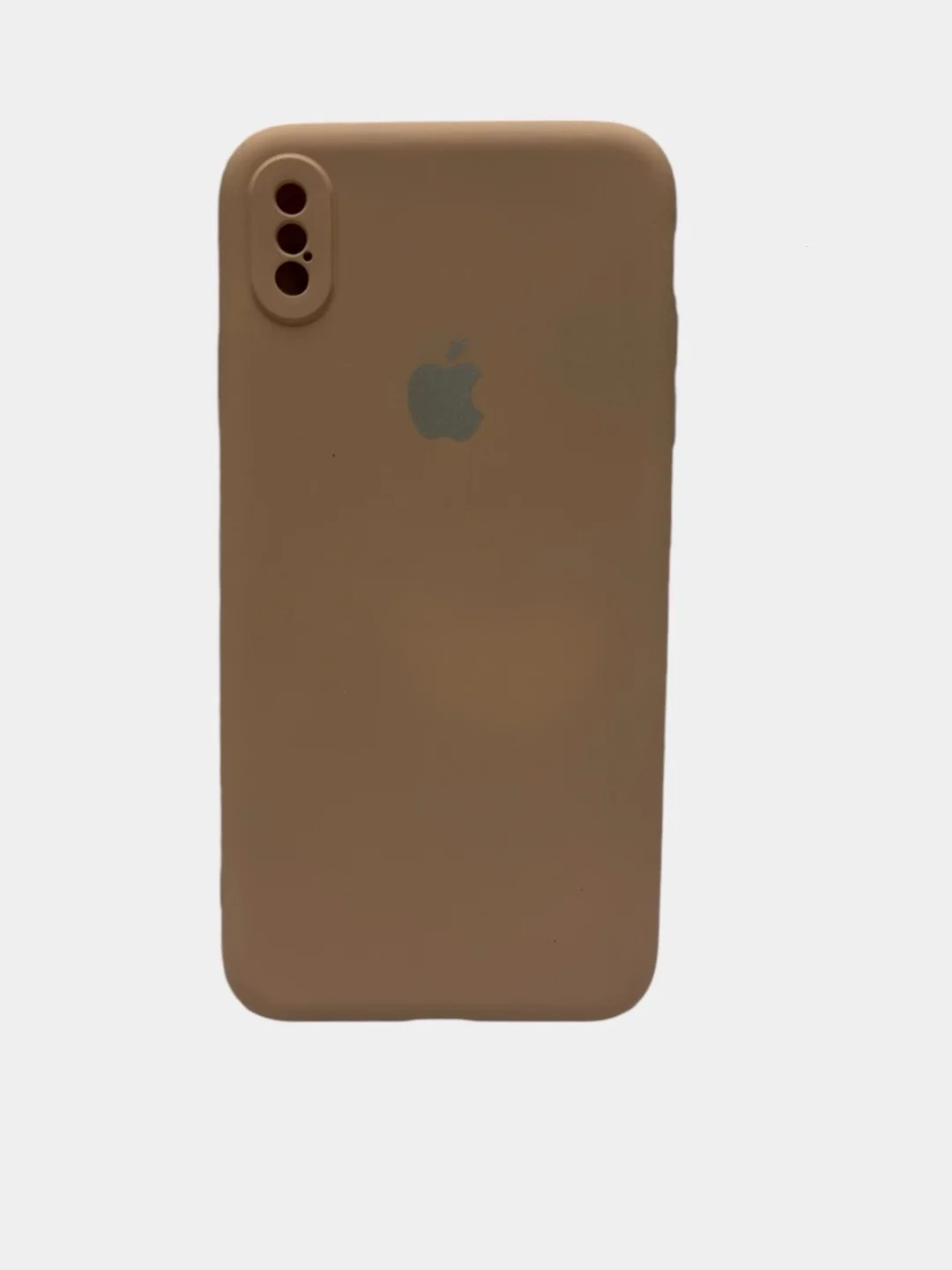 Бежевый меланж чехол Soft - Touch для iPhone  XS Max