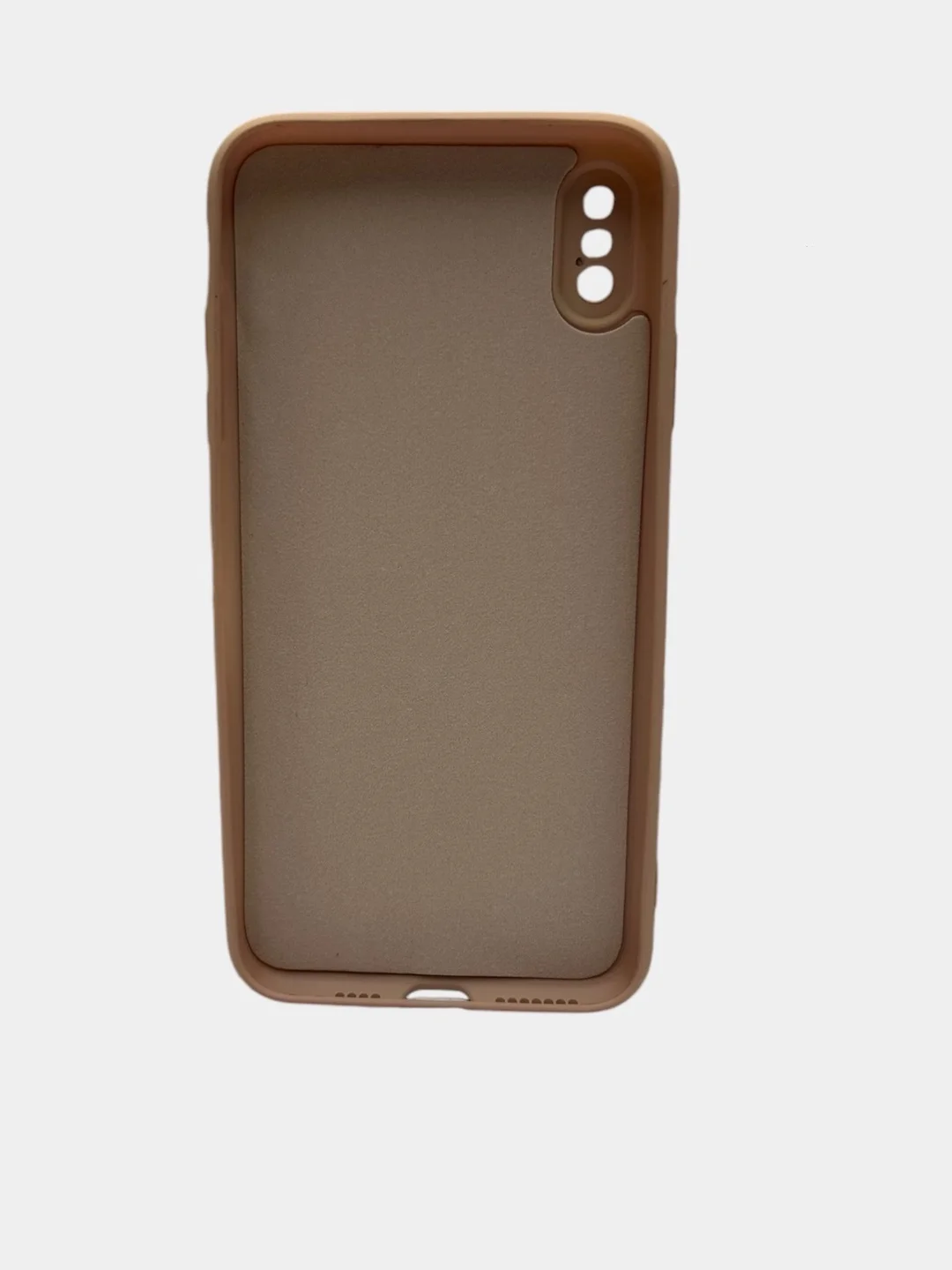 Бежевый меланж чехол Soft - Touch для iPhone  XS Max