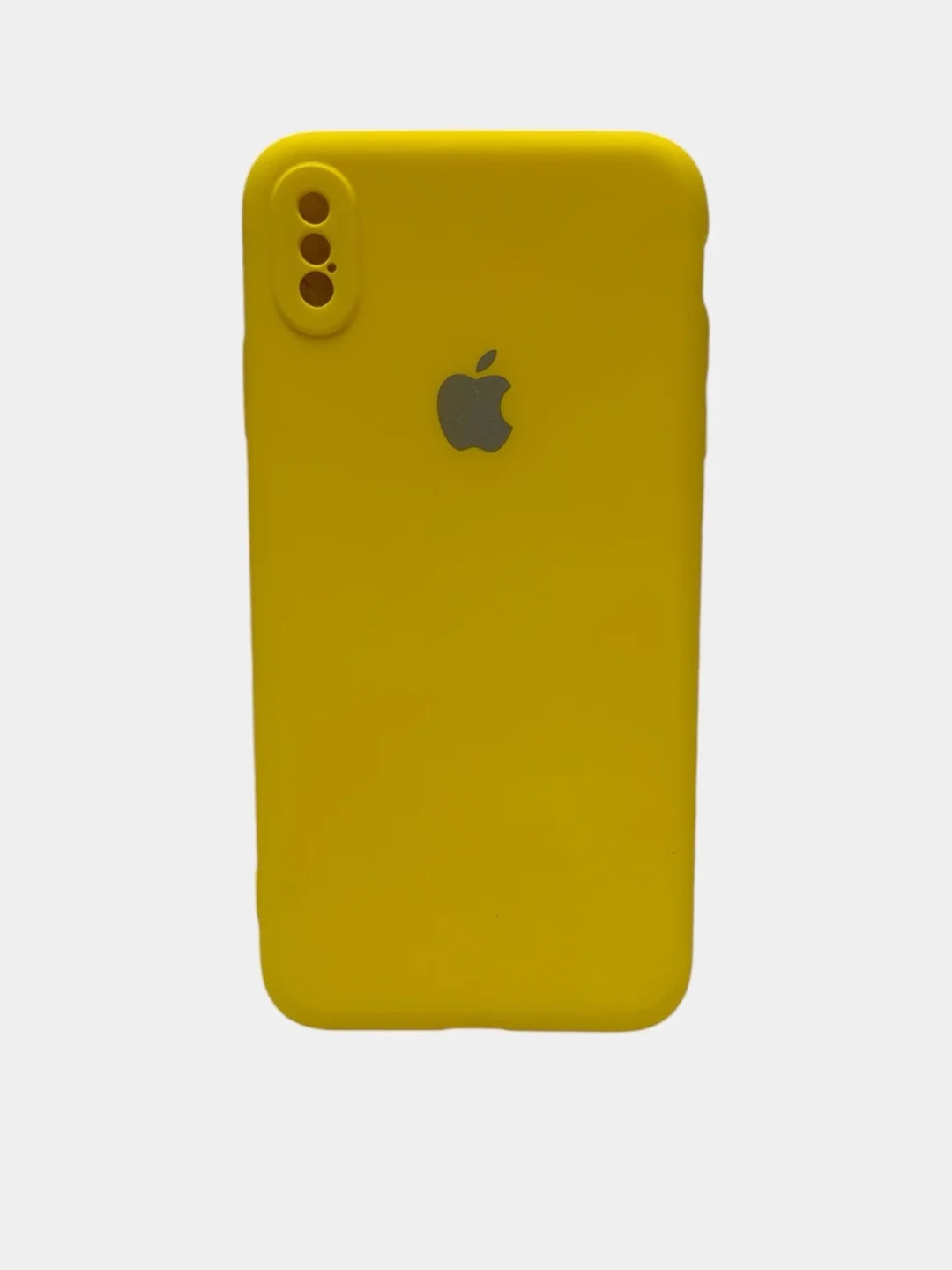 Желтый чехол Soft - Touch для iPhone  XS Max