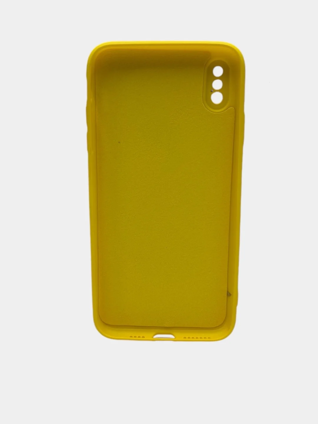 Желтый чехол Soft - Touch для iPhone  XS Max