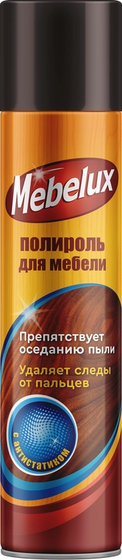 Полироль для мебели Mebelux, с антистатиком, 300 мл