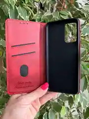Красный чехол книжка elitcase для Oppo A55 и A16 / Оппо А55 и А16
