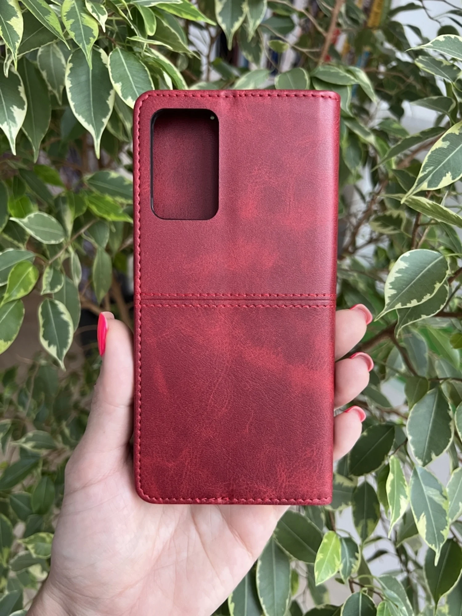 Красный чехол книжка elitcase для Oppo A55 и A16 / Оппо А55 и А16