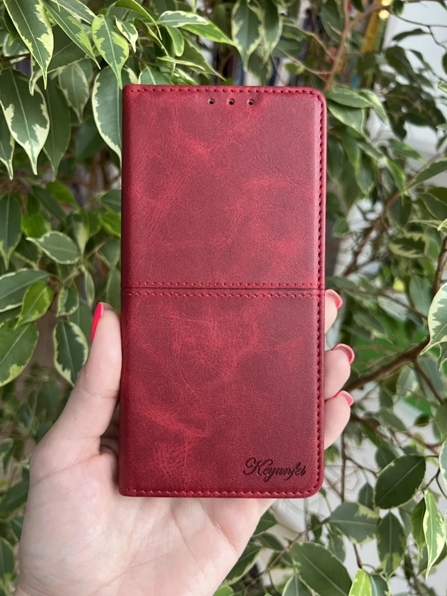 Красный чехол книжка elitcase для Oppo A55 и A16 / Оппо А55 и А16