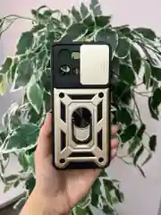 Золотой чехол противоударный armors для Oppo Reno 7 4G / Рено 7 4G с защитой камеры