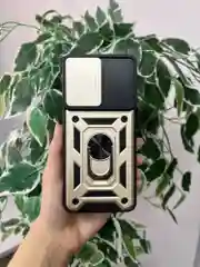 Золотой чехол противоударный armors для Oppo Reno 7 4G / Рено 7 4G с защитой камеры