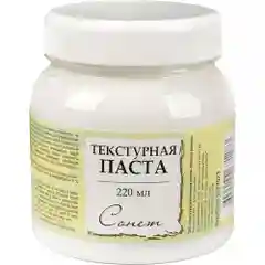 Текстурная паста акриловая Сонет, белая