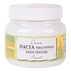 Текстурная паста акриловая Сонет, белая