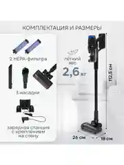 Пылесос вертикальный беспроводной PLANTA PL-VCV101