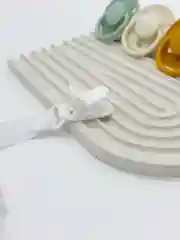 Белый держатель для соски, пустышки, прорезывателя, клипса с зажимом