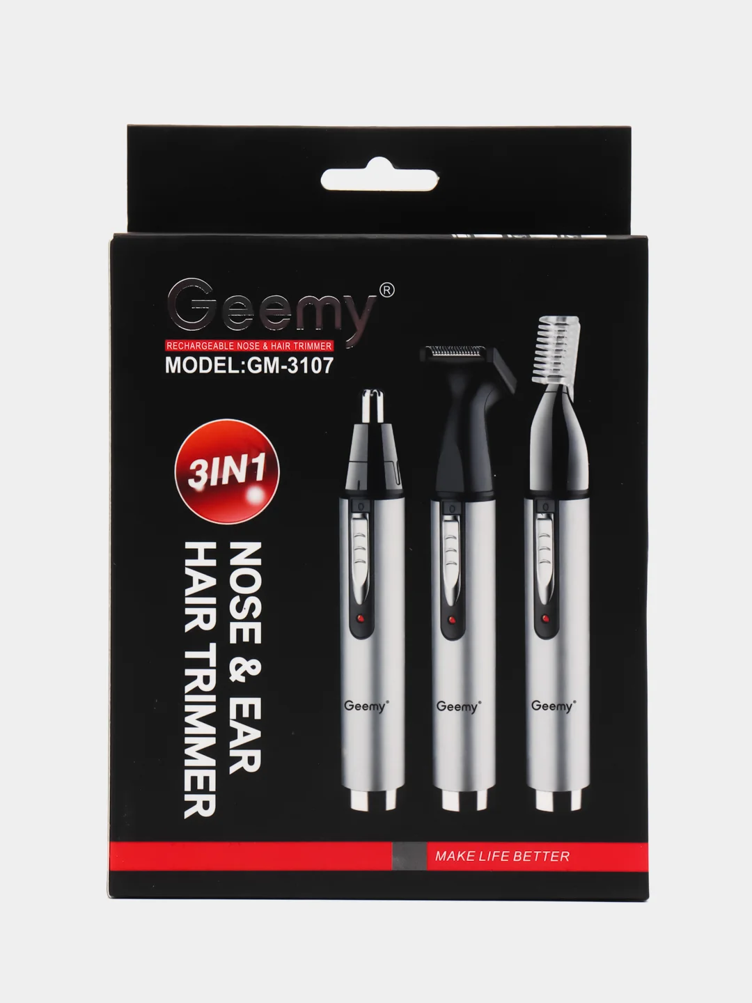 Триммер Geemy GM-3107 универсальный для носа, ушей, бороды и усов