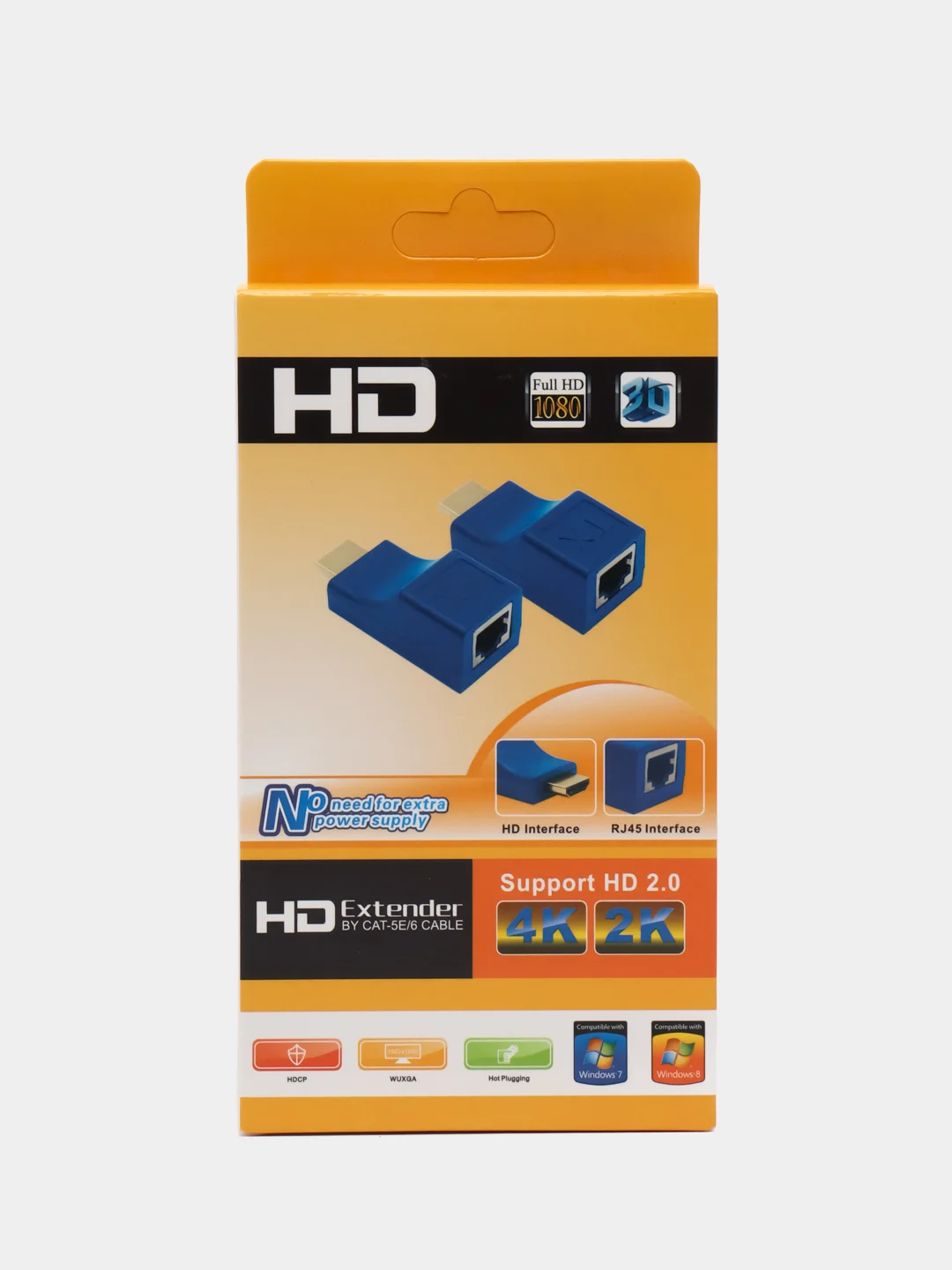 Удлинитель HDMI HD Extender по витой паре до 30 метров по cat5/6 Full HD 1080