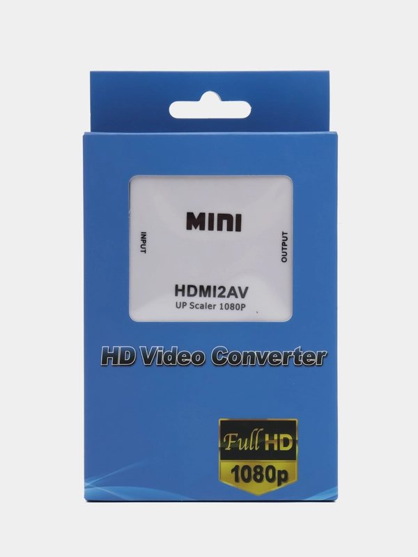 Переходник MINI, 2AV на HDMI, универсальный адаптер конвертер 1080p, белый