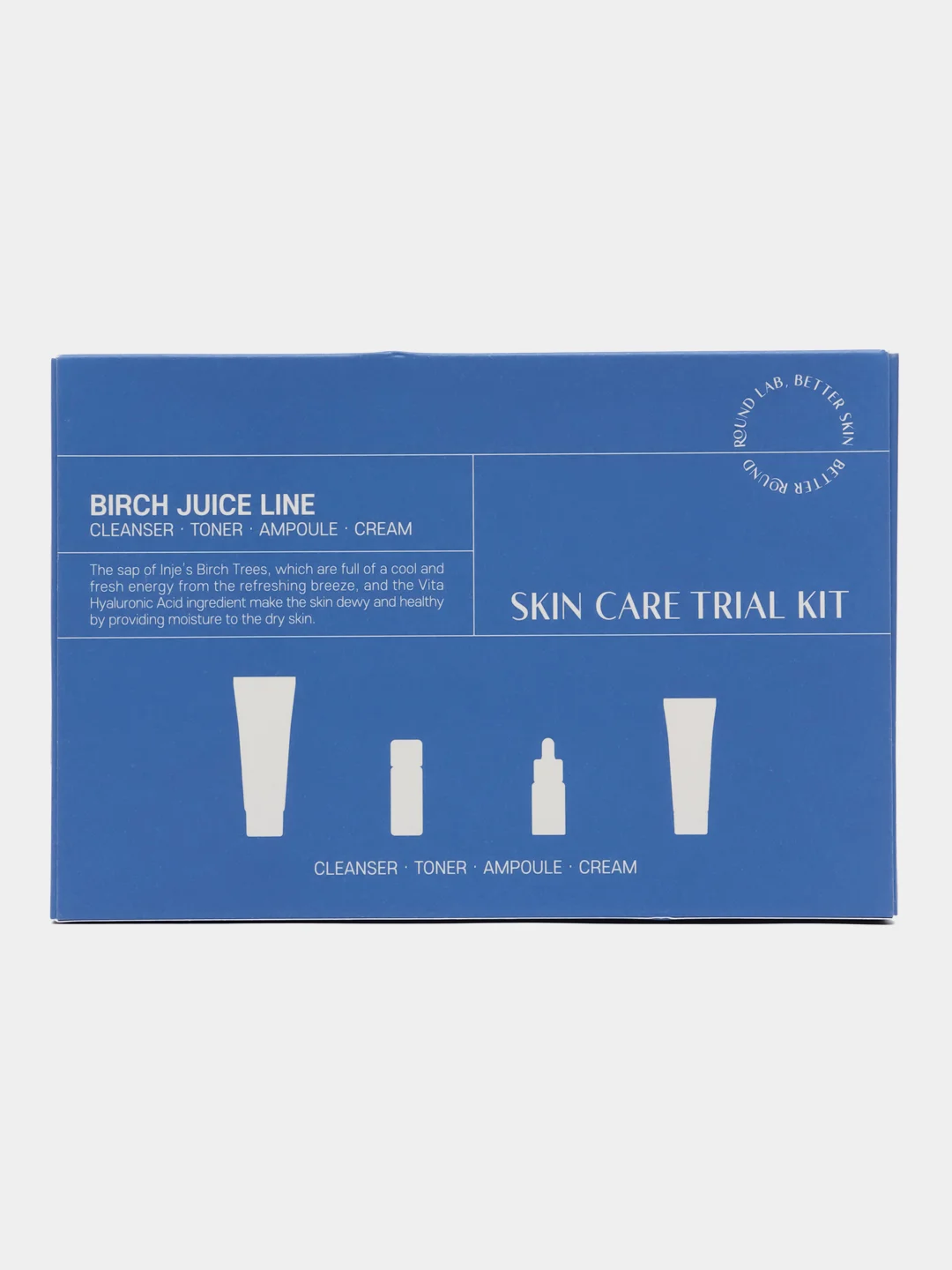 Набор миниатюр с экстрактом берёзового сока Round Lab Birch Juice Trial Kit, 4 предмета