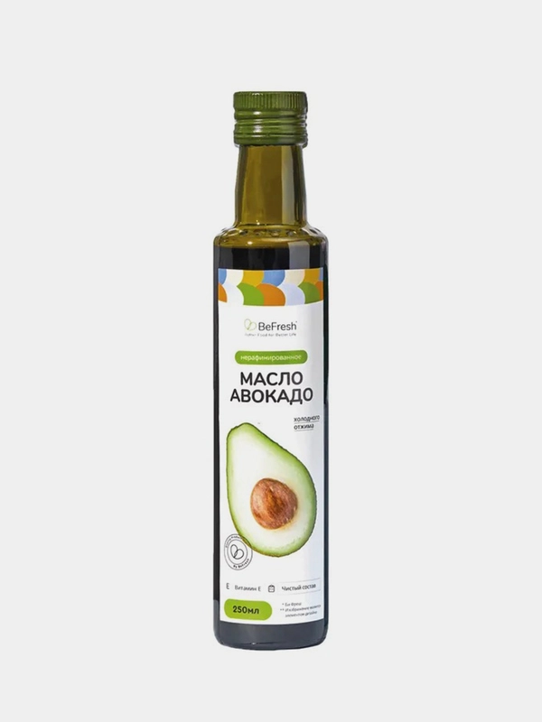 Масло авокадо BeFresh, нерафинированное, 250 мл