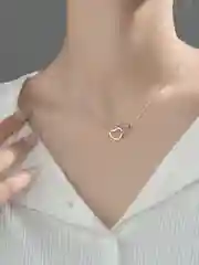 Цепочка на шею "Два сердца"