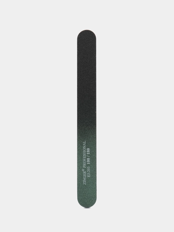 Пилка абразивная для ногтей двусторонняя Zinger EJ-203, 100/180 грит