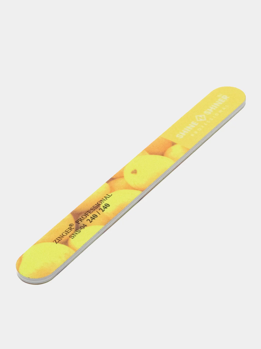 Пилка абразивная для ногтей двусторонняя Zinger SNS-04, 240/240 грит