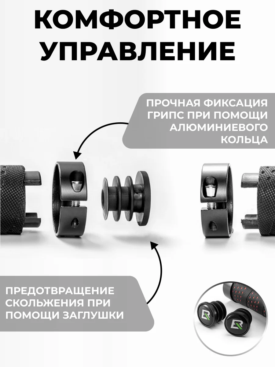 Индиго грипсы для велосипеда универсальные Rockbros