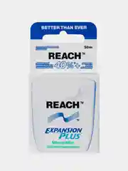 Вощеная зубная нить REACH, 50м, средней толщины, со вкусом сладкой мяты