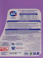 Фиолетовый abc кондиционер-ополаскиватель для белья, 5 литров