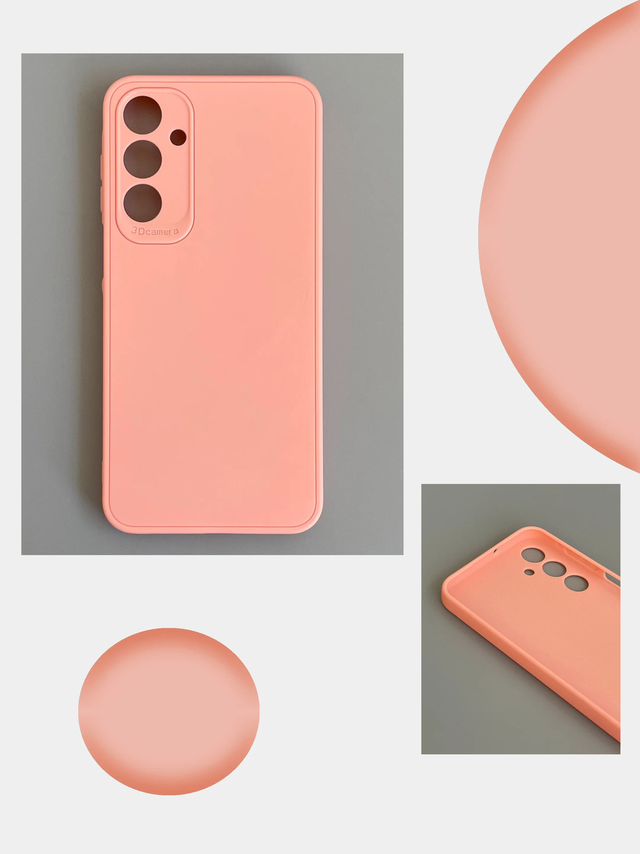 Розовый чехол для Samsung Galaxy A16 5G, (самсунг а16), цветная накладка