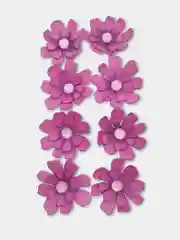 Фуксия цветы из фоамирана, космея, 8 шт, 4,5 см