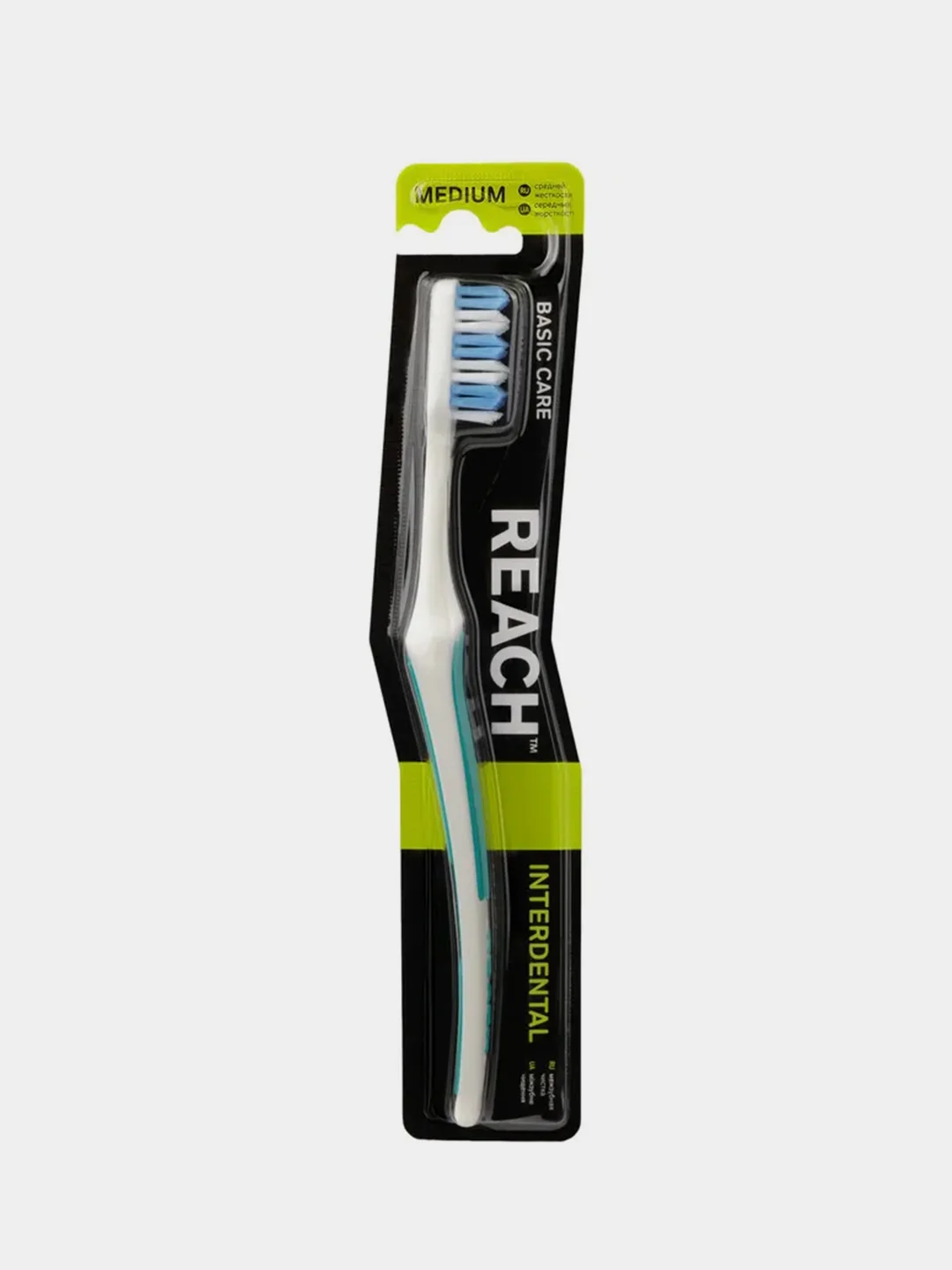 Зубная щетка REACH Interdental "Межзубная чистка", средней жесткости
