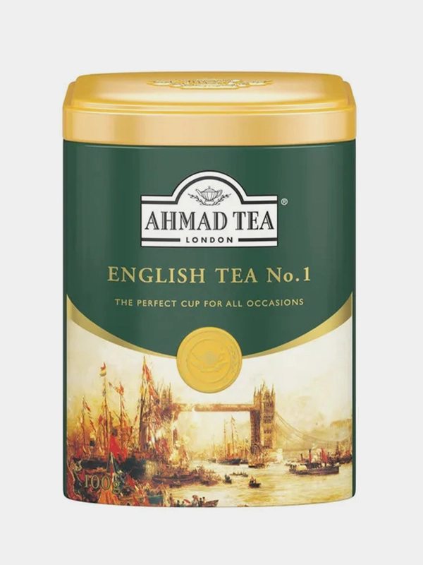 Чай черный листовой Ahmad Tea "Английский No.1", металлическая банка, 100 г