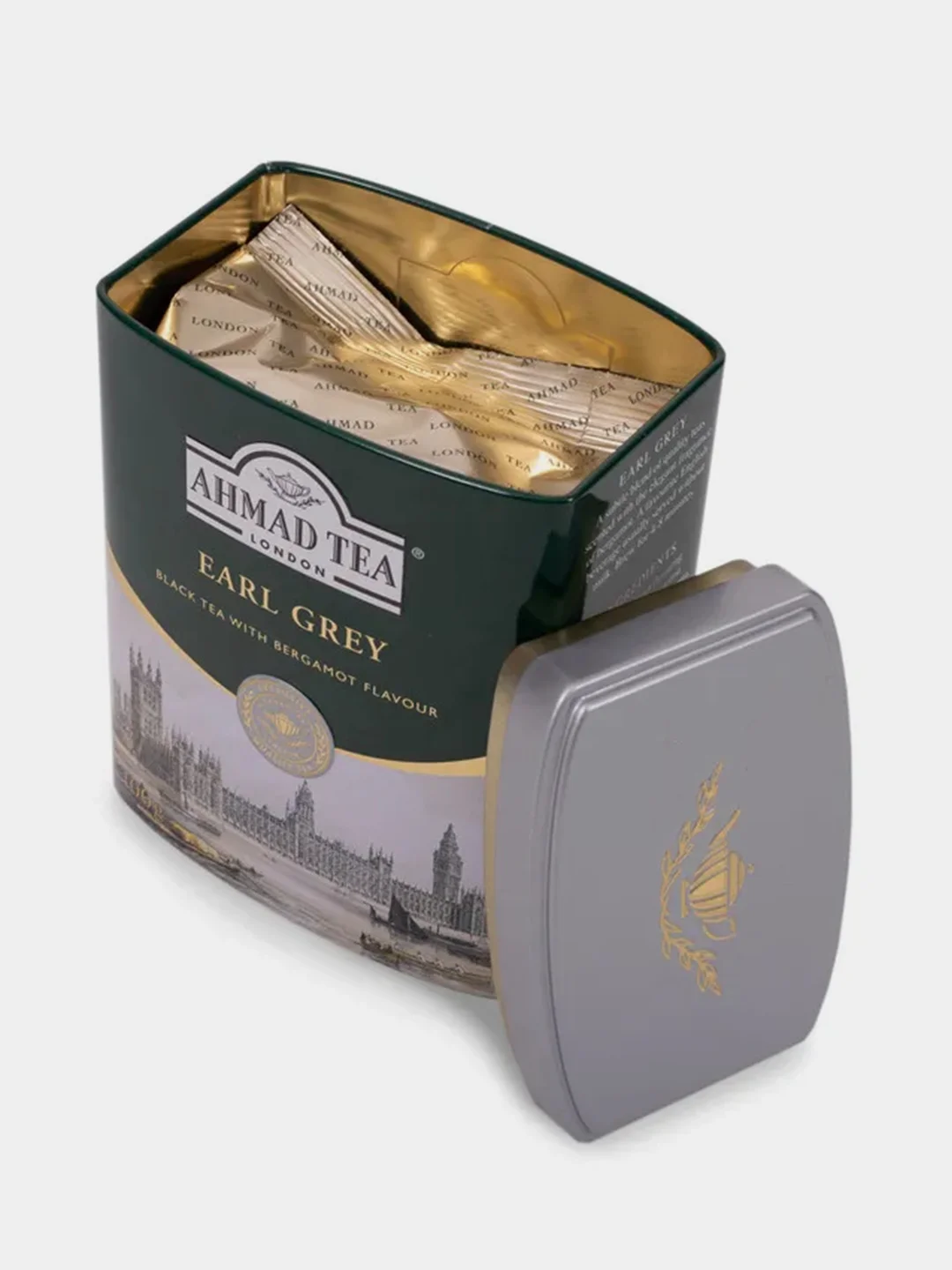Чай черный листовой Ahmad Tea "Эрл Грей", металлическая банка, 100 г