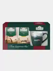 Набор чайный Ahmad Tea "Премиум", с кружкой, 2 вида чая, 25 пакетиков по 2 г