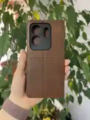 Тёмно-коричневый чехол книжка elitcase для Infinix Zero 30 4G / Инфиникс Зеро 30 4G
