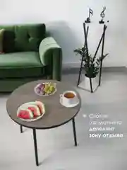 Коричневый столик журнальный круглый СТАНДАРТ