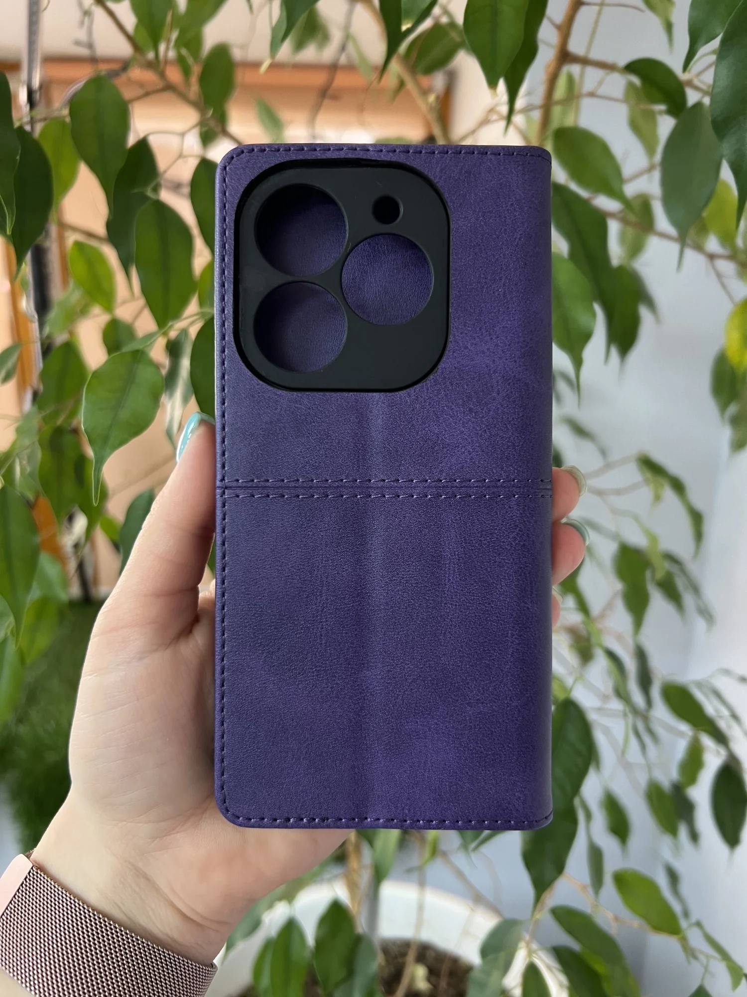 Фиолетовый чехол книжка elitcase для Infinix Smart 8 Plus и Smart 8 Pro