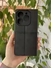 Черный чехол книжка elitcase для Infinix Smart 8 Plus и Smart 8 Pro