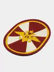 Бордовый нарукавный знак регионального командования. Шеврон армейский "Внутренние Войска"