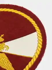 Бордовый нарукавный знак регионального командования. Шеврон армейский "Внутренние Войска"