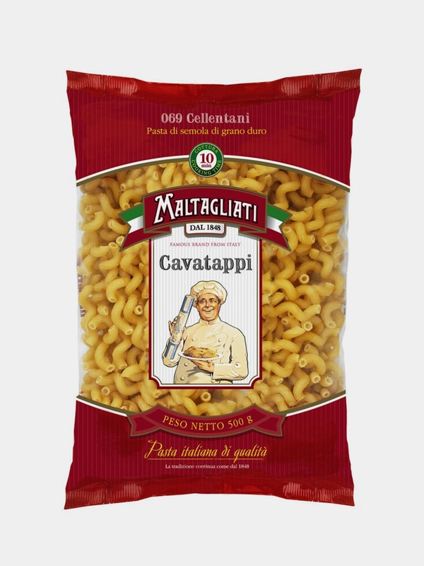 Макаронные изделия Maltagliati Витой рожок №69, 450 г