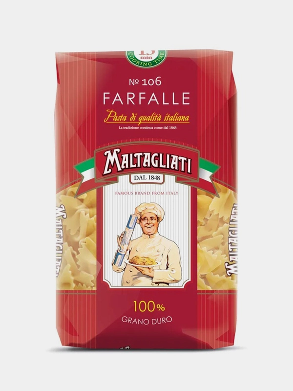 Макаронные изделия Maltagliati Бантики №106, 450 г