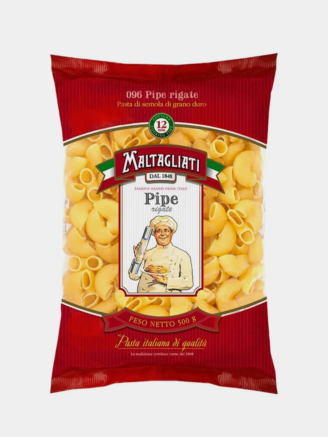 Макаронные изделия Maltagliati Рожок крупный №096, 450 г