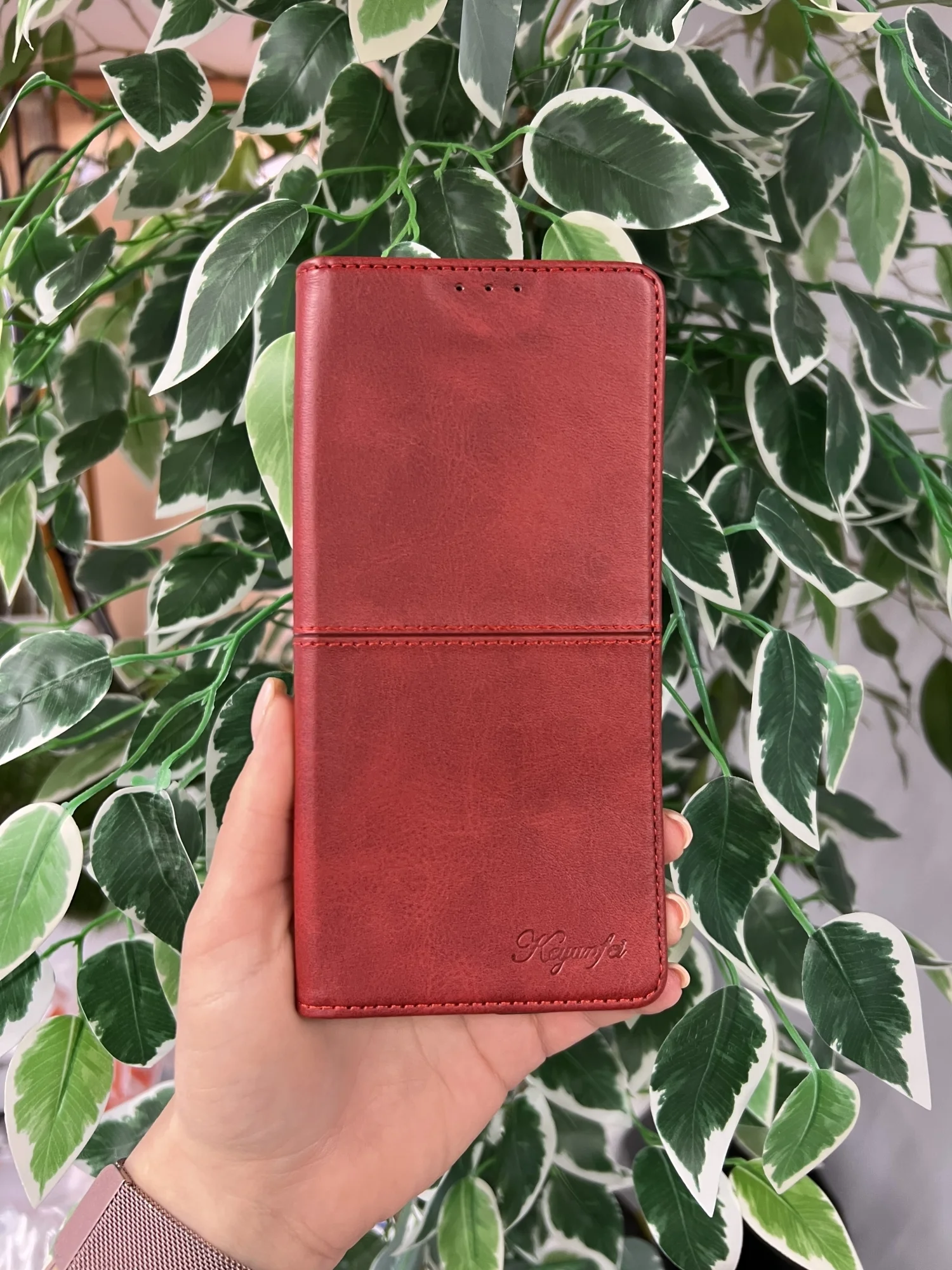 Красный чехол книжка elitcase для Infinix Note 40 Pro 4G и Note 40 Pro Plus