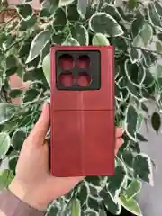 Красный чехол книжка elitcase для Infinix Note 40 Pro 4G и Note 40 Pro Plus