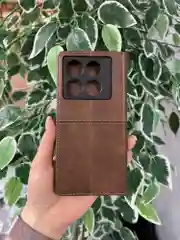 Тёмно-коричневый чехол книжка elitcase для Infinix Note 40 Pro 4G и Note 40 Pro Plus