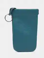 Бирюзовый ключница из натуральной кожи