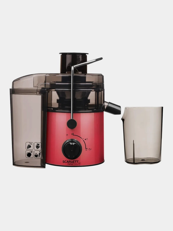 Соковыжималка центрифужная SCARLETT SC-JE50S19, 800 Вт, красная