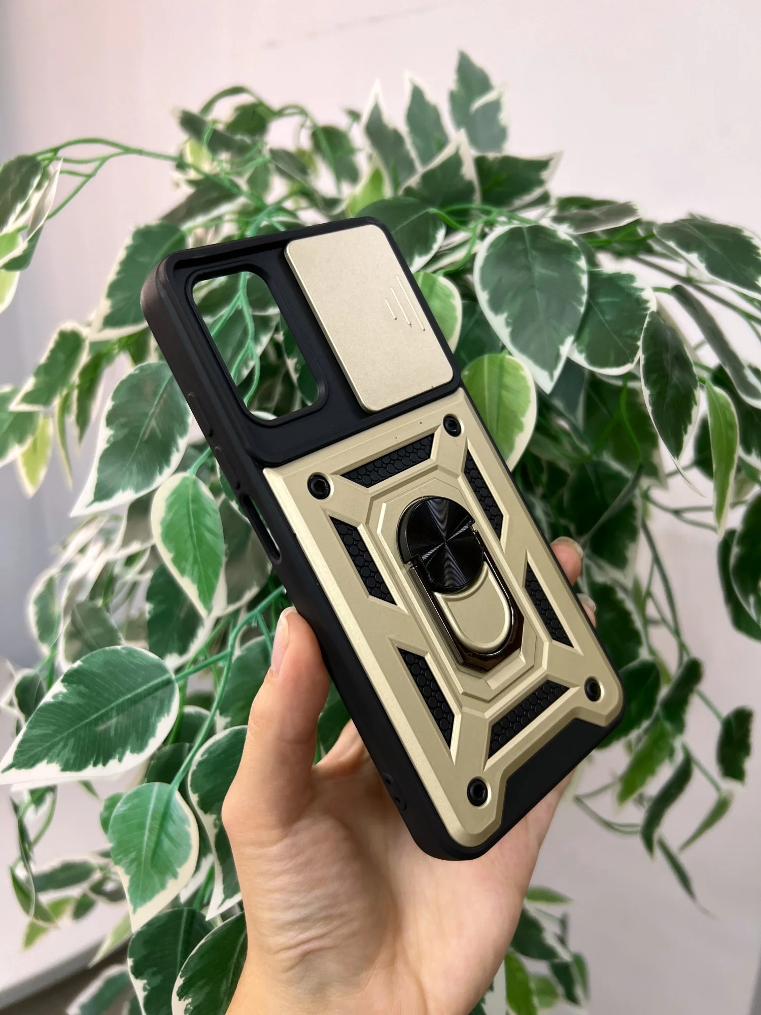 Золотой чехол противоударный armors для Xiaomi Redmi 9T / Редми 9Т с защитой камеры